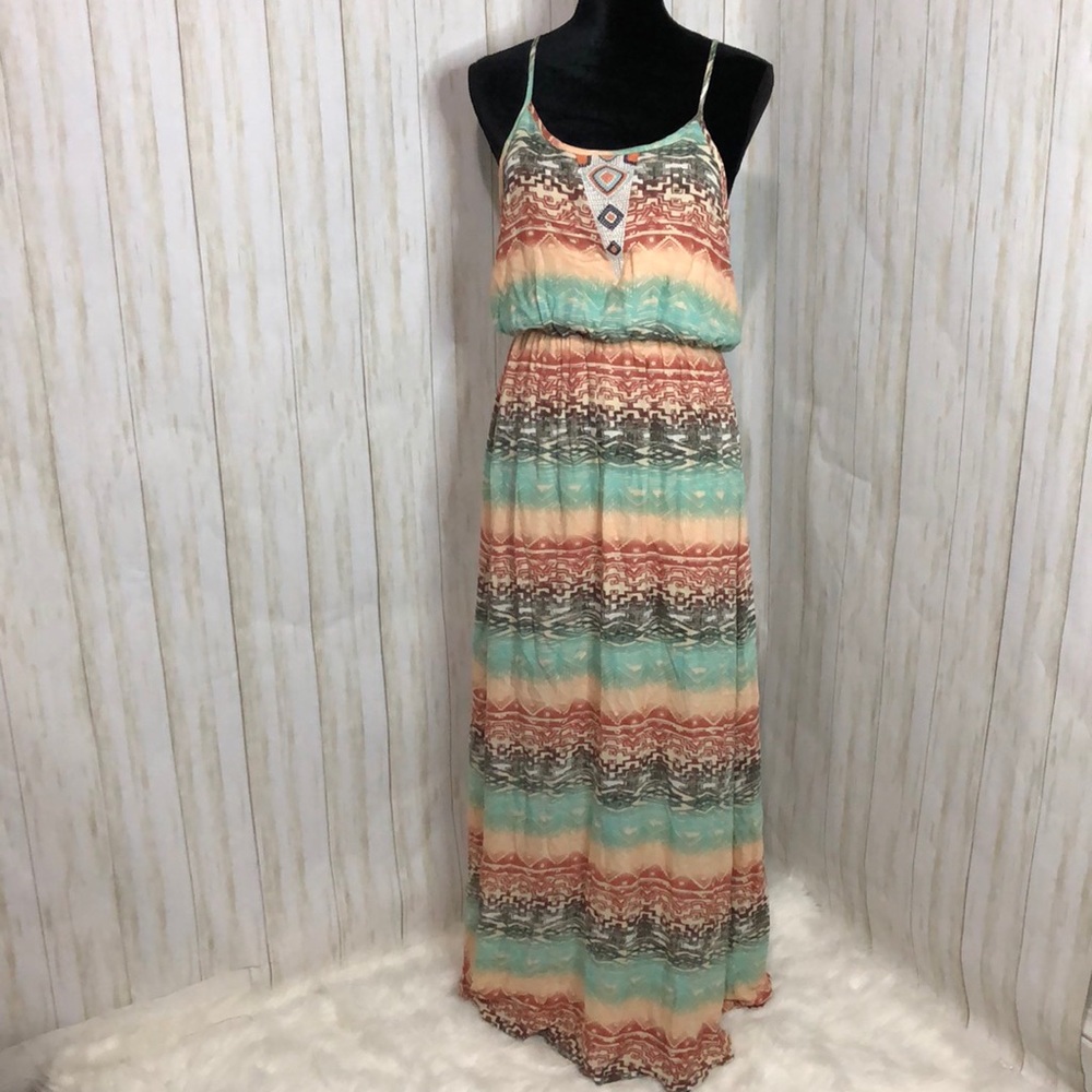 DANBEE multicolor size M spaghetti straps maxi